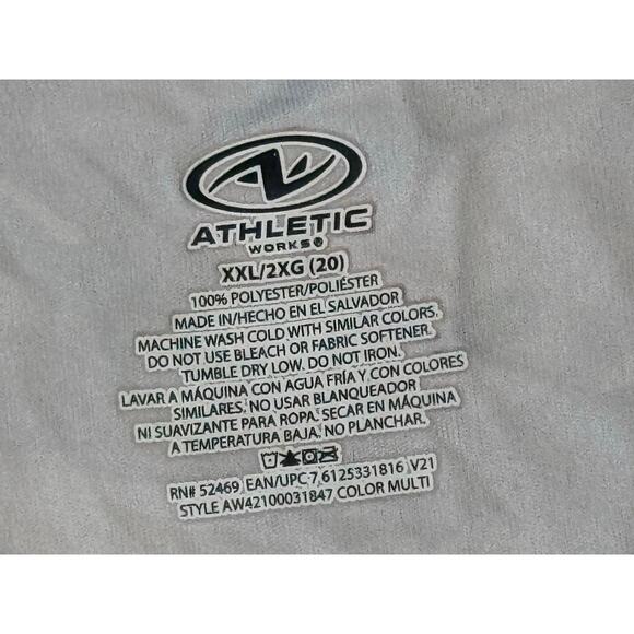 Athletic Works Women's Active Racerback Tank Grey Camo Size XXL 2XG Plus Sz 20 - Picture 3 of 5